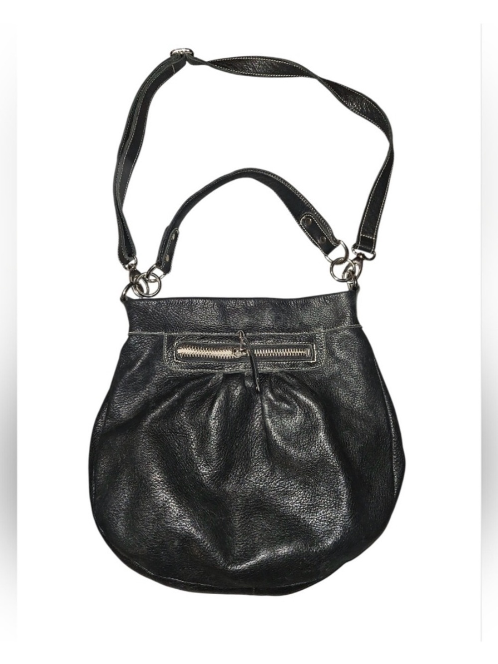 Vintage Roots Olivia Black Leather Bag